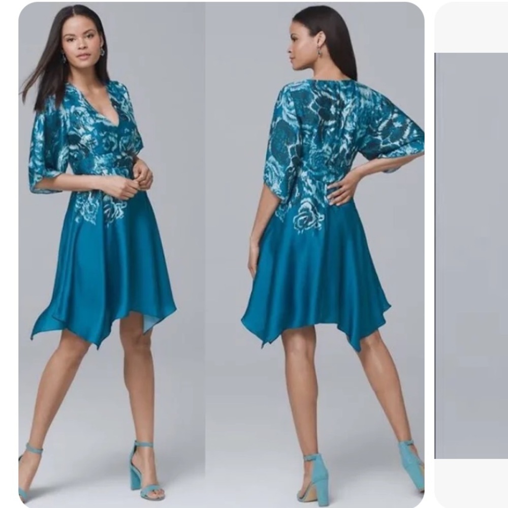 NWT WHBM handkerchief hem dress